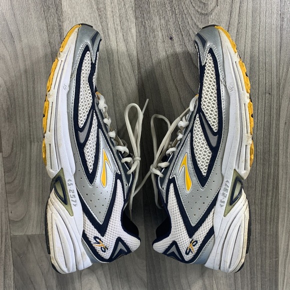 Vintage Rare Brooks Adrenaline GTS 6 Mens US Size 11.5 D Retro Grey Yellow main image 6